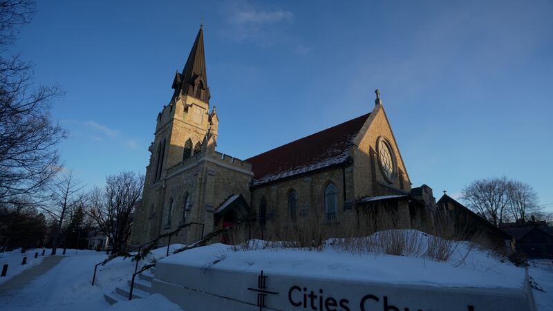 ARCHIVO - Esta fotografía del 19 de enero de 2026 muestra la iglesia Cities en St. Paul,...